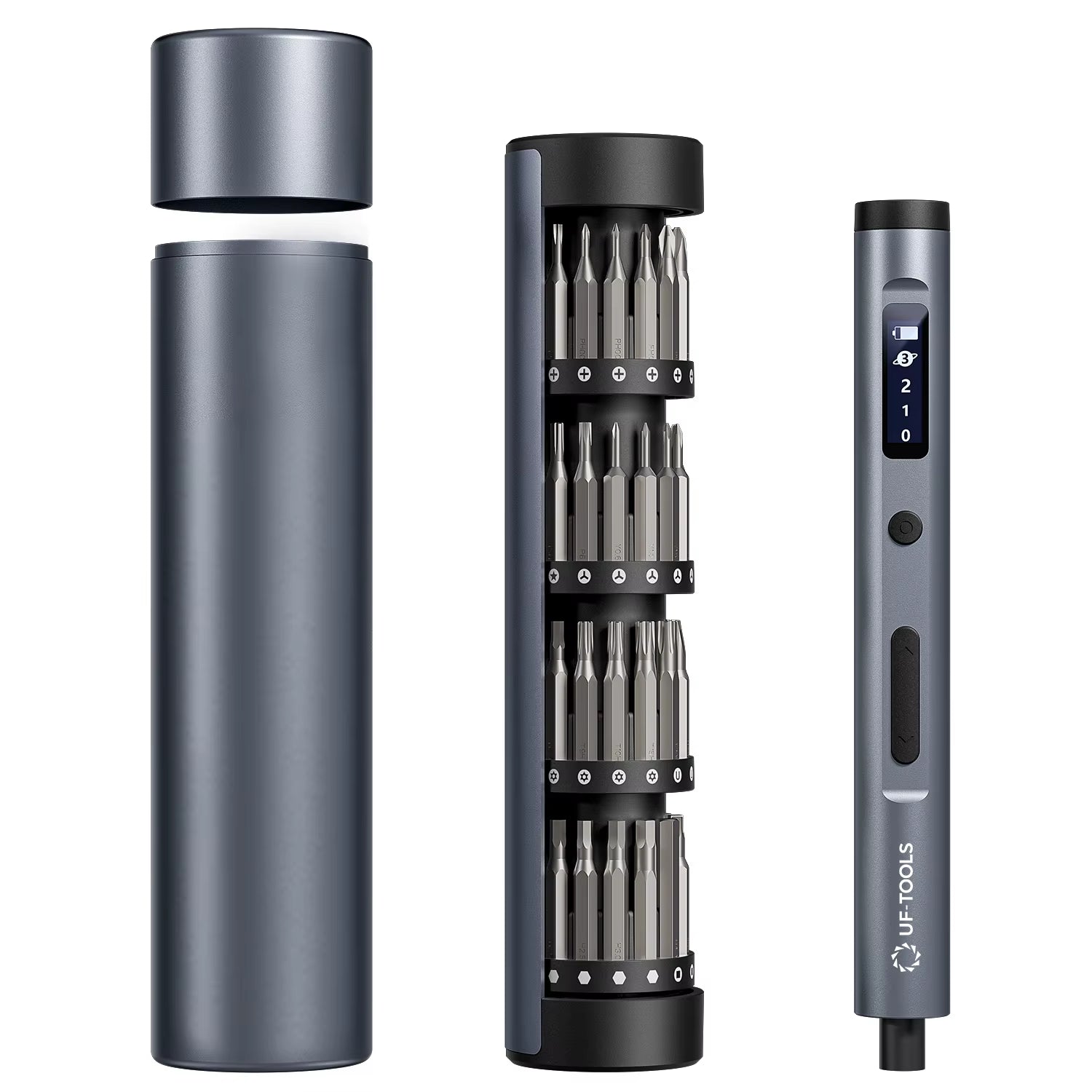3.7V Mini Electric Screwdriver, Precision Screwdriver Set, 50-In-1 Magnetic Bits, Magnetic Storage