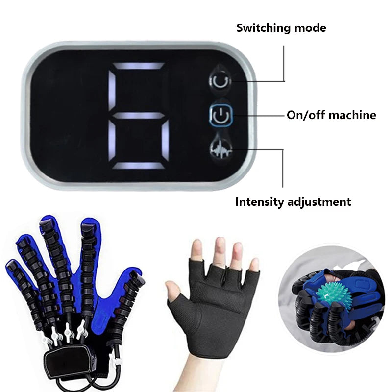 NEW Rehabilitation Robot Gloves Stroke Hemiplegia Cerebral Infarction Training Device Finger Exerciser Hand Function Recove