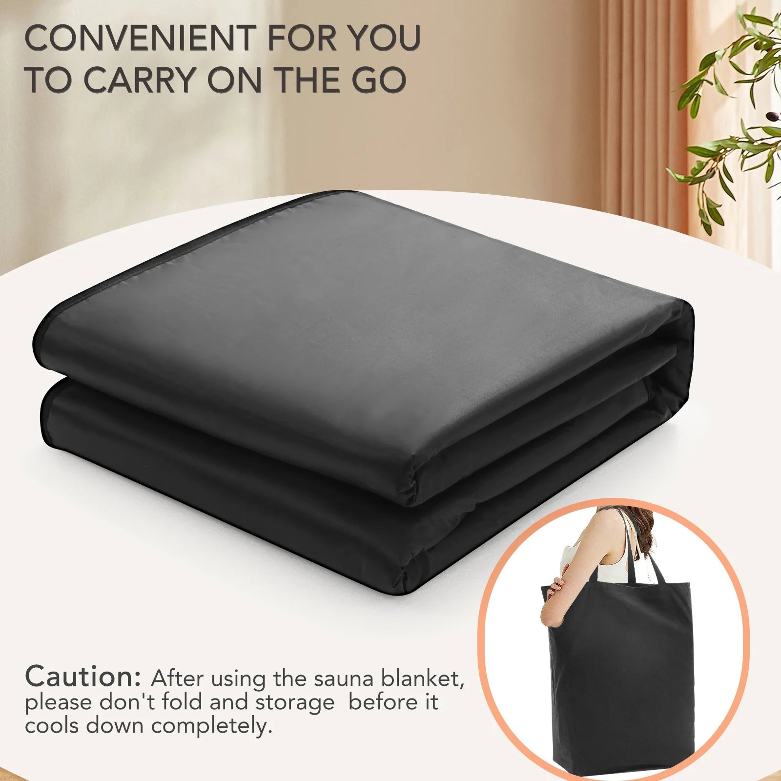Portable Infrared Sauna Blanket, 6 Ft X 2.6 Ft, 86-158℉, Remote Control