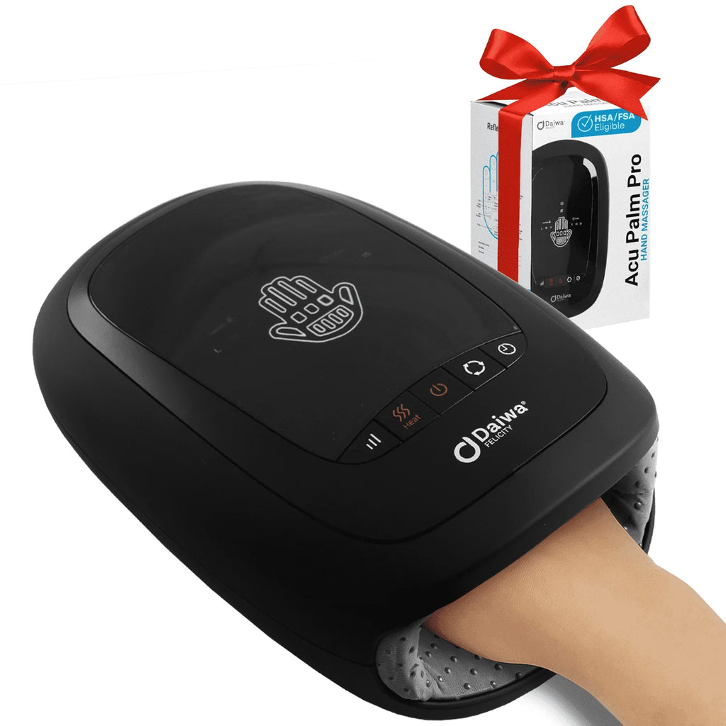 ACU PALM PRO Cordless Electric Hand Massager with Compression & Heat for Arthritis, Pain Relief, Carpal Tunnel, and Finger Numbness - HSA/FSA Eligible