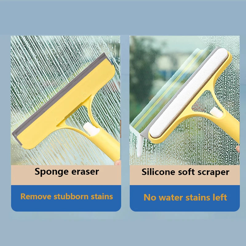 3 in 1 Glass Cleaning with Spray Bottle Wipe Shower Screen Window Tool Multi-Purpose Car Windshield Cleaner Washing Accessories