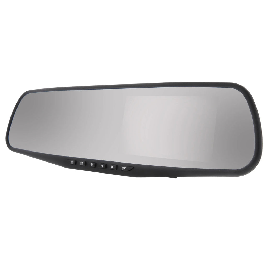 720P HD Rearview Mirror Dash and Backup Camera, 4.3 Inch LCD Screen, New Universal Design