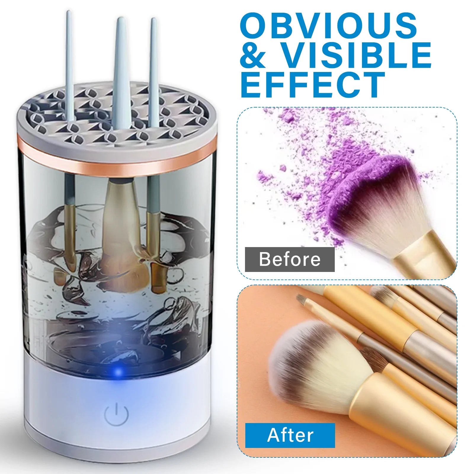 Electric Makeup Brush Cleaner, Fast Makeup Brush Cleaner Machine