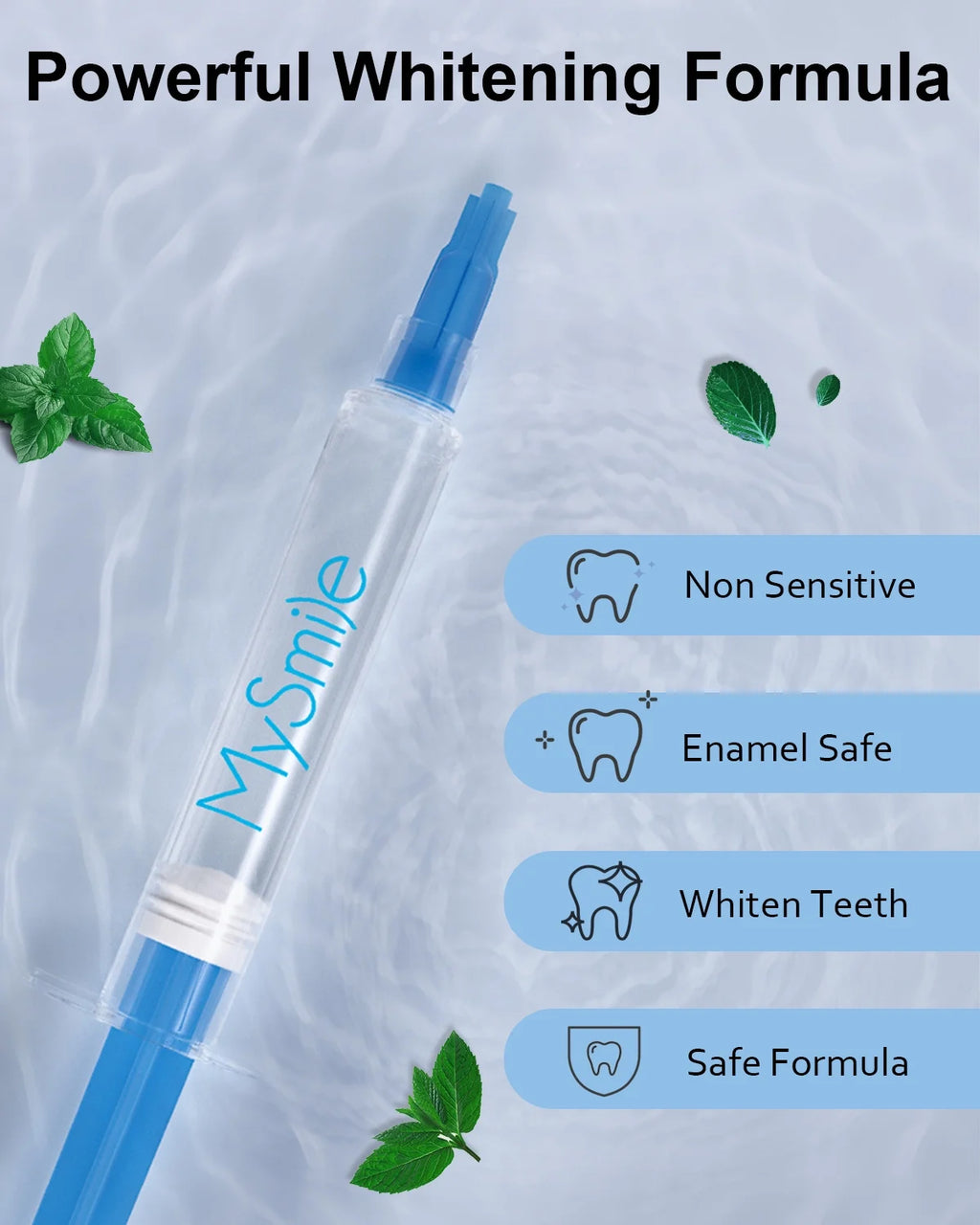 Teeth Whitening Kit with 5-LED Light & Tray, Non-Sensitive Teeth Whitening Gel,10 Min Remove 10 Years Stains,Tooth Whitener