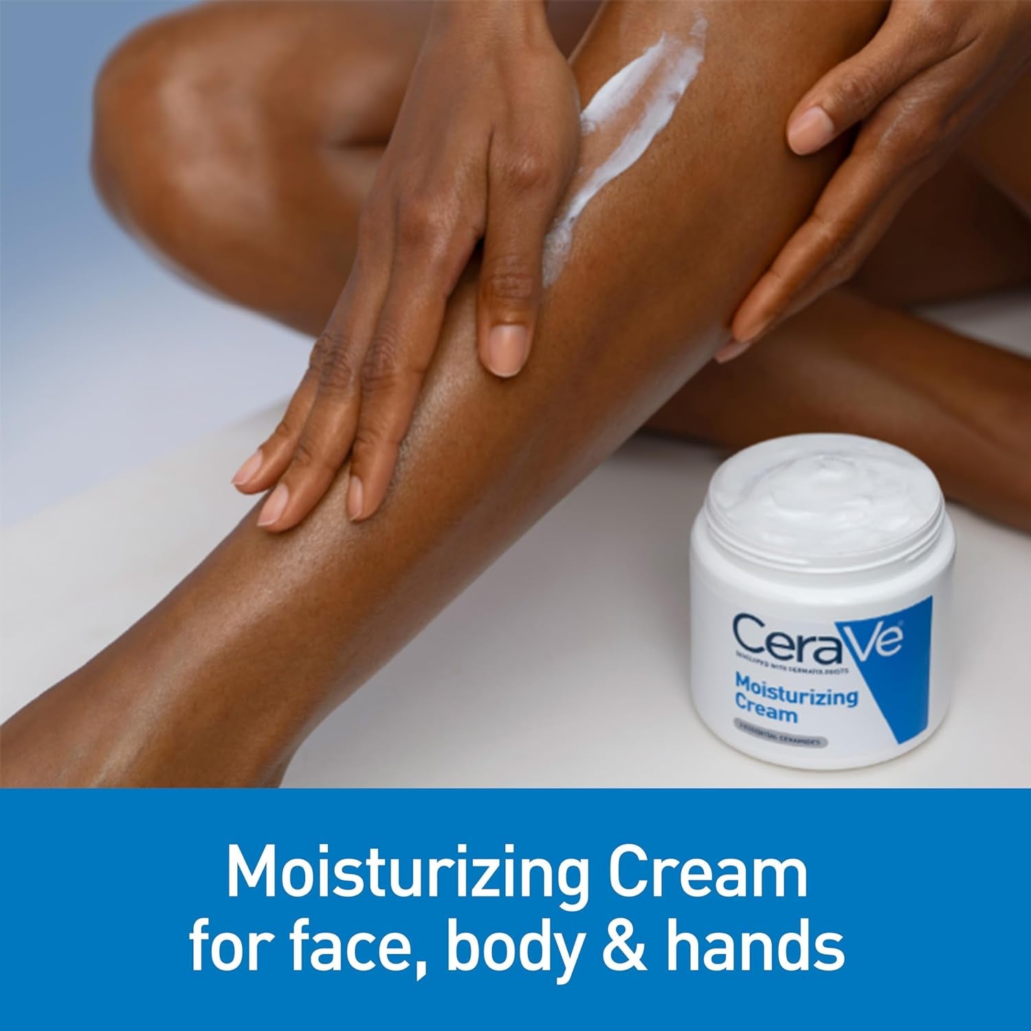 Cerave Moisturizing Cream | Hyaluronic Acid & Ceramides | Face & Body | 19 Oz