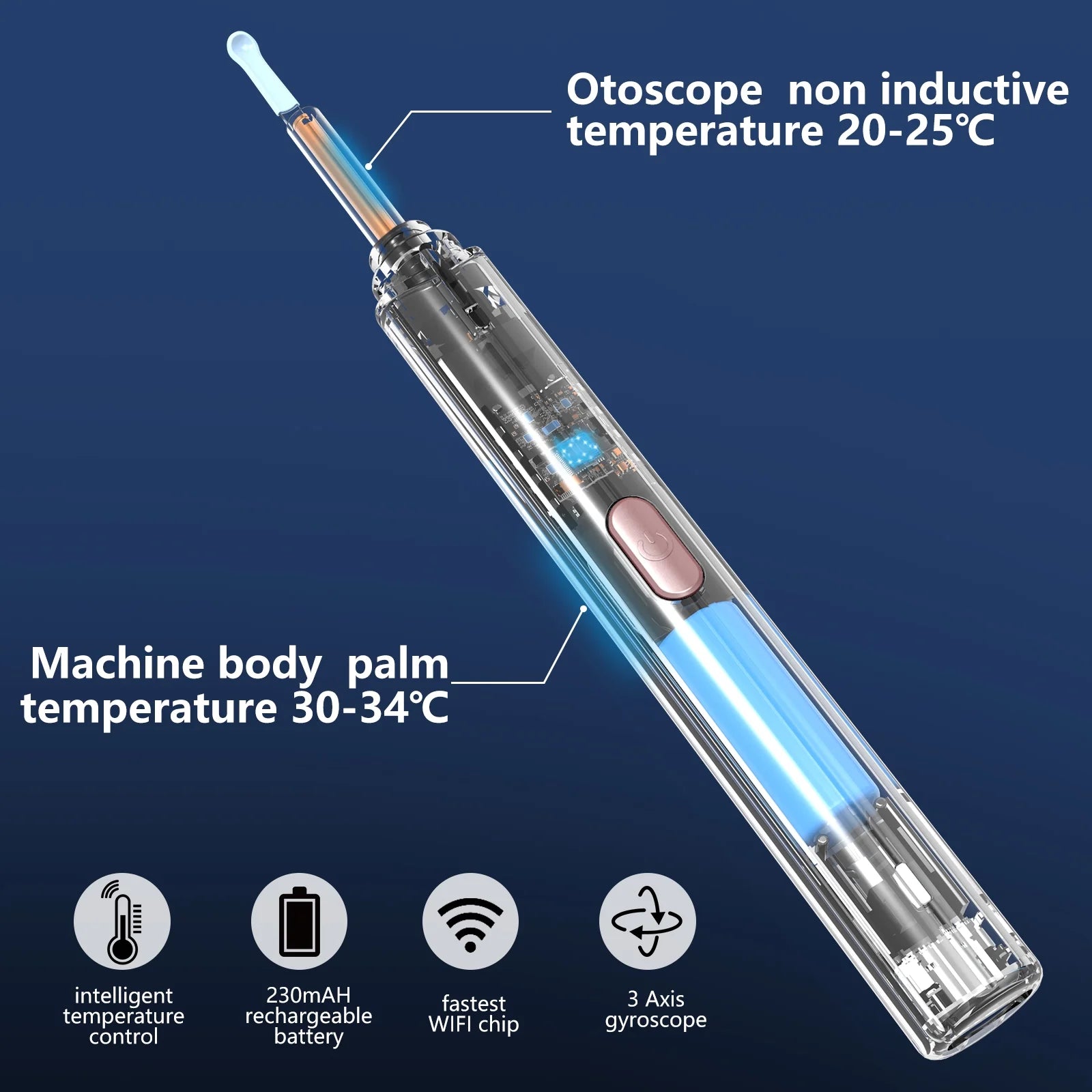 Otoscope Ear Wax Removal Kit with 1920P High Definiton Camera & 4 Types of Earwax Cleaning Earplug Kits - IP67 & 3.9Mm Ear Endoscope for Android, Ios, and Ipad