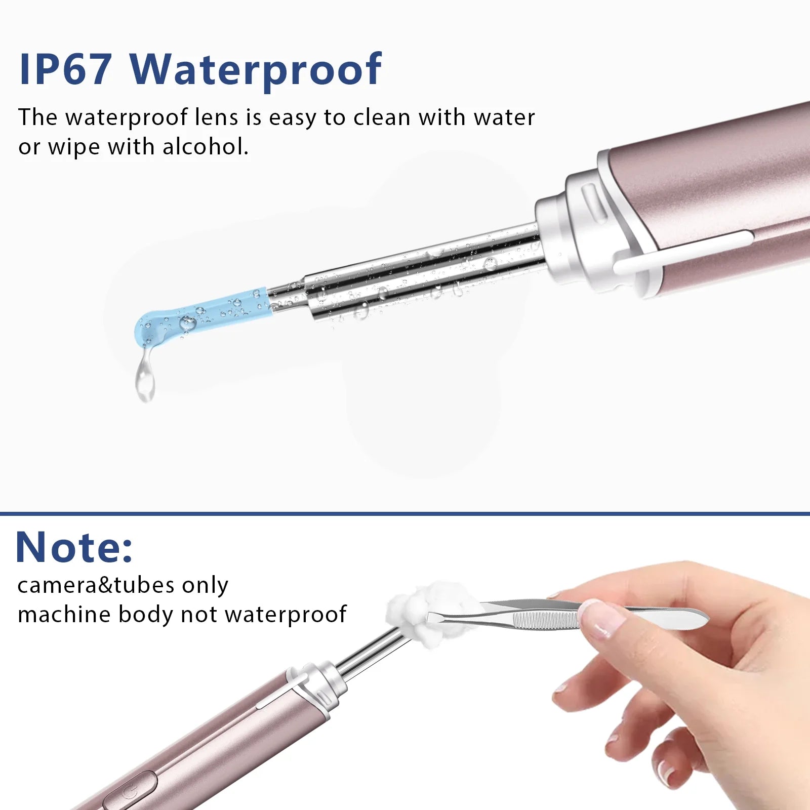 Otoscope Ear Wax Removal Kit with 1920P High Definiton Camera & 4 Types of Earwax Cleaning Earplug Kits - IP67 & 3.9Mm Ear Endoscope for Android, Ios, and Ipad