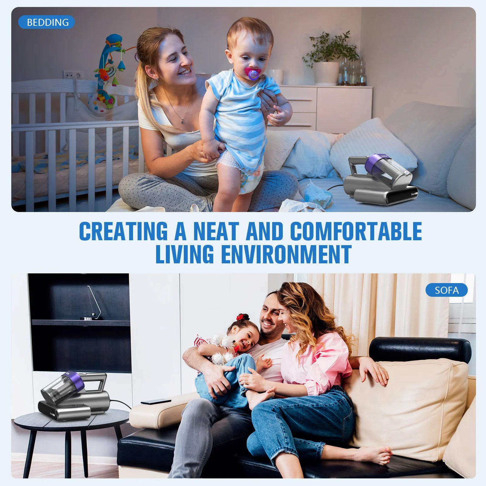 16Kpa Mattress Vacuum Cleaner for Bed
