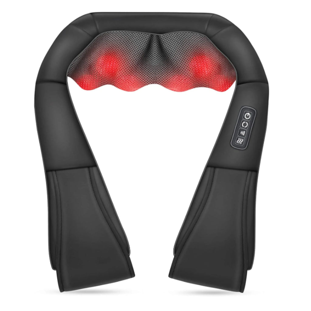 Shiatsu Neck Massager with Heat, Deep Tissue Pain-Relief Shoulder and Back Massager for Home & Car, Gift for Men Women