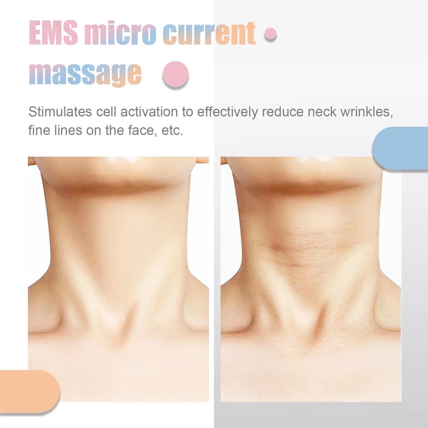 Skin Rejuvenation Beauty Device for Face and Neck Based Neck Lift on Triple Action LED, Thermal, and Vibration Technologies Lifts and Tightens Sagging Skin for a Radiant Appearance (Pink)