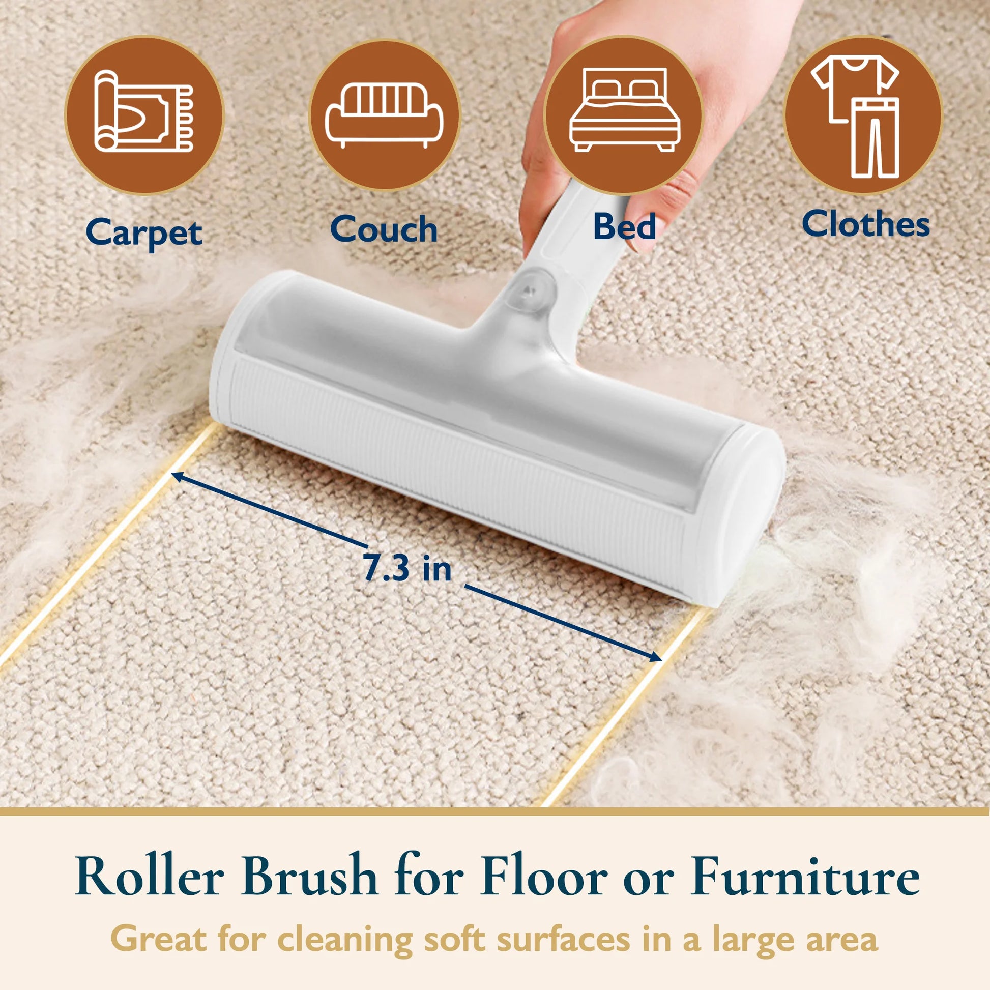 Pet Hair Remover & Pet Grooming Gloves Set, Dog/Cat Grooming Washing Gloves, Dog Brush Deshedding Tool, Reusable Lint Roller for Pet Hair, Dog/Cat Hair/Fur Remover for Carpet, Furniture