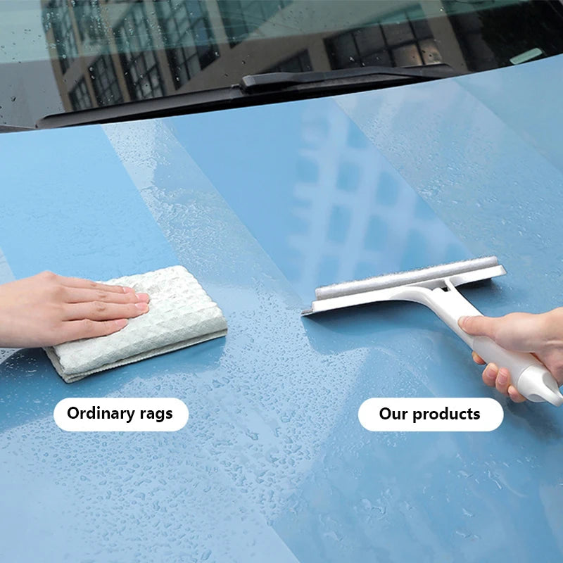 3 in 1 Glass Cleaning with Spray Bottle Wipe Shower Screen Window Tool Multi-Purpose Car Windshield Cleaner Washing Accessories