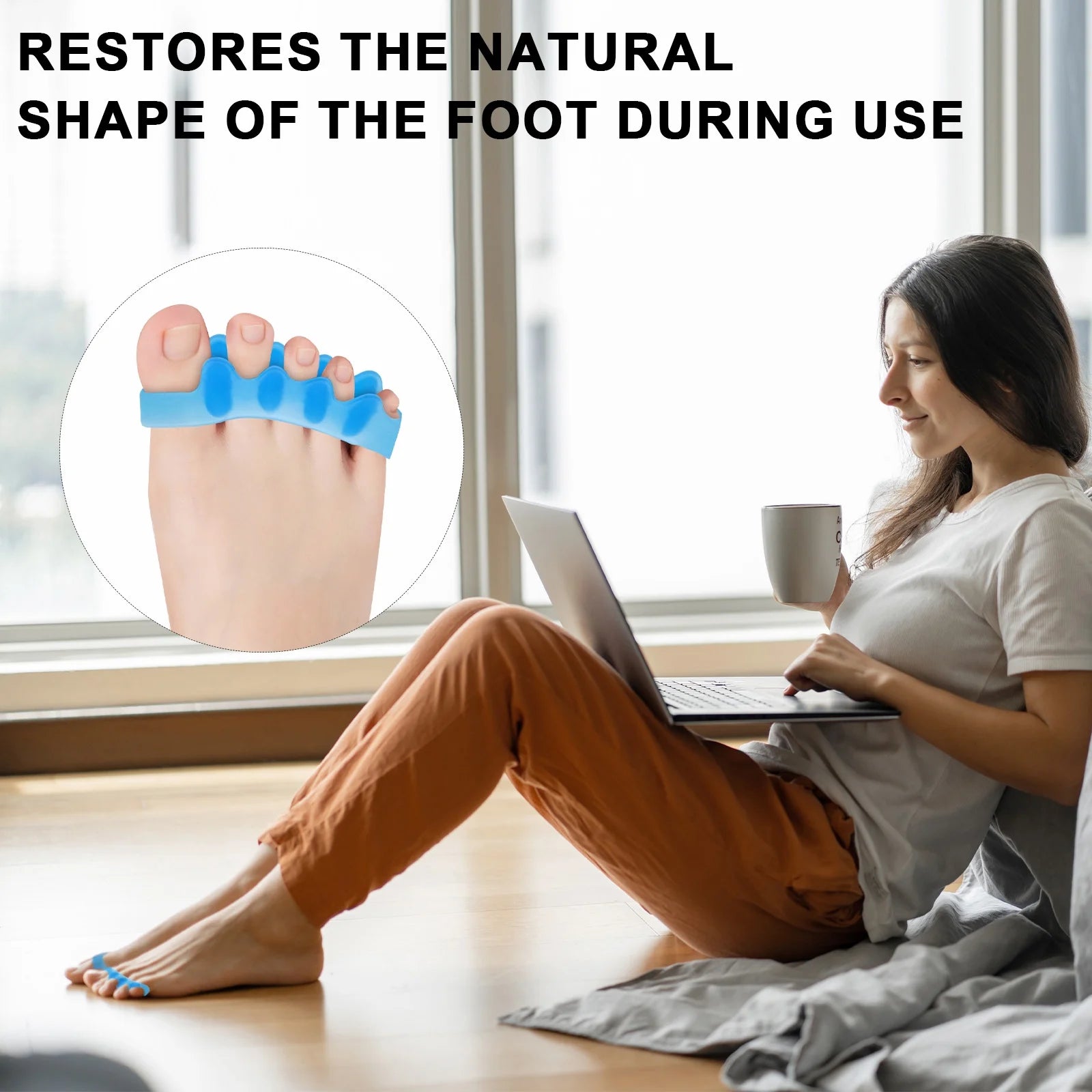 3 Pairs Toe Separators, Correcting Bunions and Restoring Toes to Their Original Shape, Toe Spacers Bunion Corrector, for Men and Women