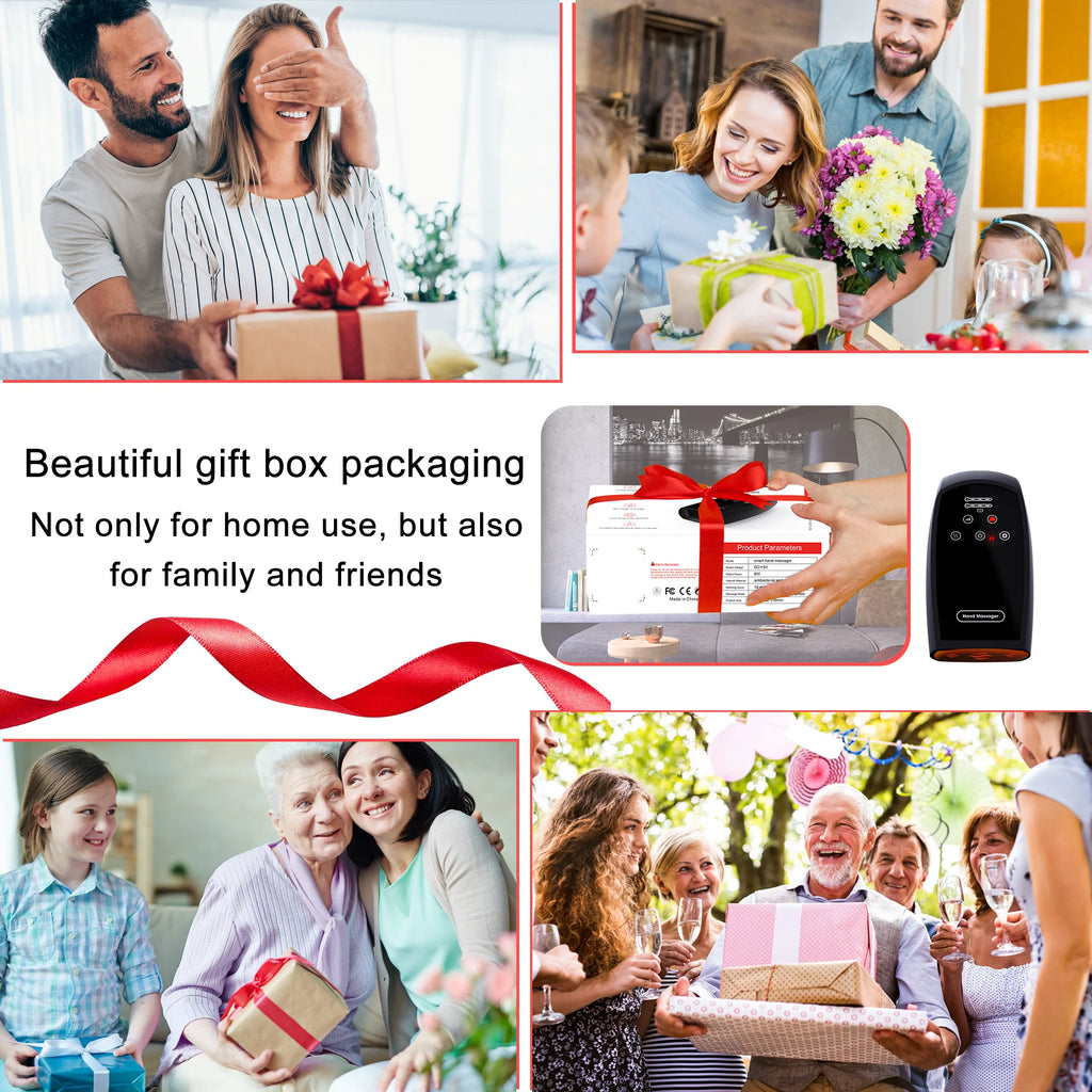 Birthday Gifts for Women Hand Massager with Compression & Heating Gifts for Her/Him,Mens Gifts,Dad Gifts,Gifts for Mom/Dad/Her/Him