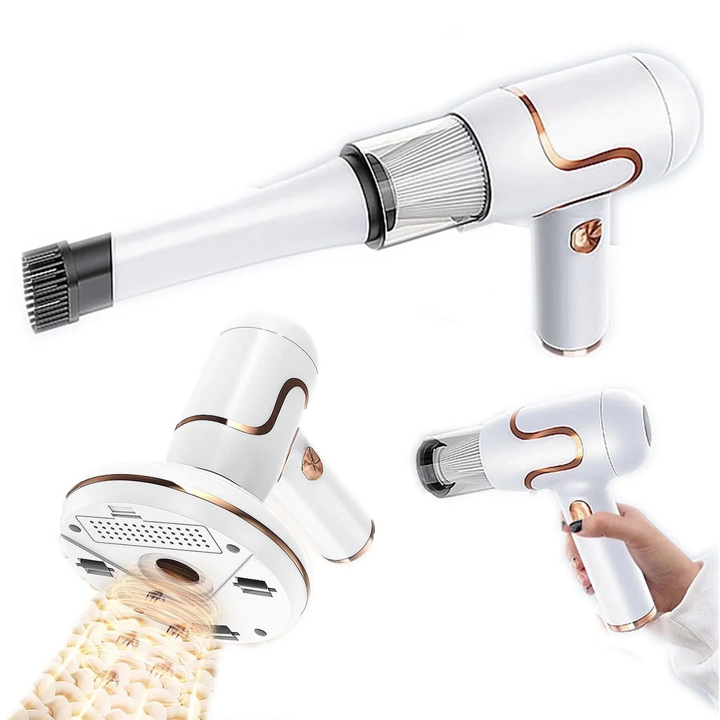 Bed Vacuum Cleaner, 3-In-1 Cordless Mattress Handheld Vacuum Cleaner, Powered by UV-C Light & Ultrasonic Technology, Strong Suction, Low Noise, Suitable for Dust, Pet Hair, Etc