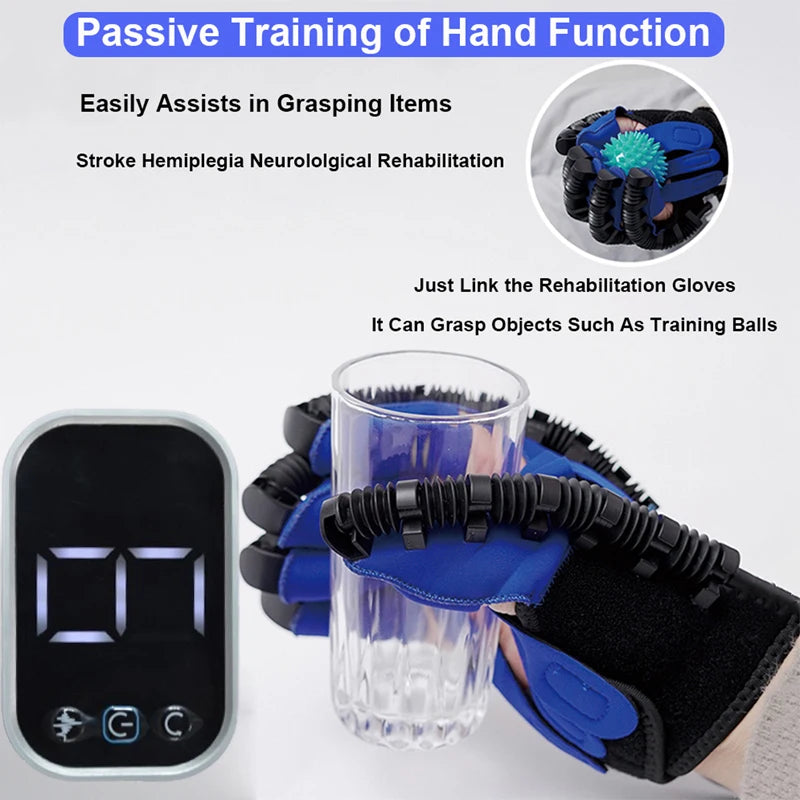 NEW Rehabilitation Robot Gloves Stroke Hemiplegia Cerebral Infarction Training Device Finger Exerciser Hand Function Recove