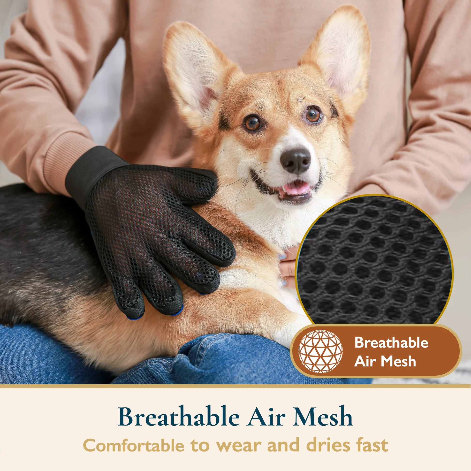 Pet Hair Remover & Pet Grooming Gloves Set, Dog/Cat Grooming Washing Gloves, Dog Brush Deshedding Tool, Reusable Lint Roller for Pet Hair, Dog/Cat Hair/Fur Remover for Carpet, Furniture