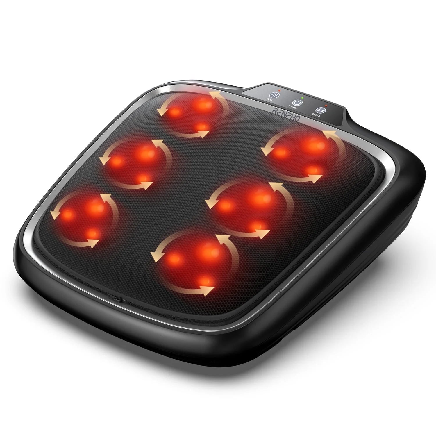 Foot Massager with Heat,Shiatsu Foot Massager for Circulation,Foot & Back Massager, Foot Warmer and Massager for Neuropathy Muscle Pain Relief, Plantar Fasciitis,Birthday Gifts for Dad and Mon