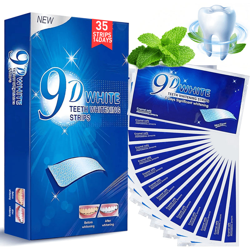 Teeth Whitening Strips with Mint Flavor, 70 Strips